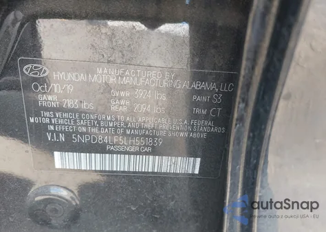 2020 Hyundai Elantra Value Edition from USA, damaged, VIN 5NPD84LF5LH551839